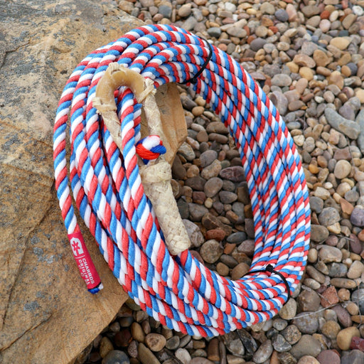 LIMITED 70FT Tri Color 11mm (Lead Core) Rope Soga Plomo - M - Royal Saddles - Ropes/Sogas