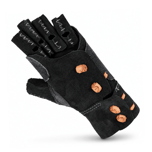 Manilla Black Charra Medium Charro Mexican Rodeo Glove - M-Royal Saddles - Ropes/Sogas