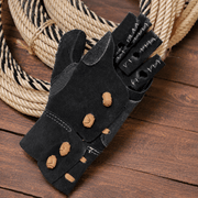 Manilla Black Charra Medium Charro Mexican Rodeo Glove - M-Royal Saddles - Ropes/Sogas