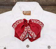 Maroon Mono Vino Mexican Charro Flor Camisa Charra - M - Royal Saddles - Monos Charros