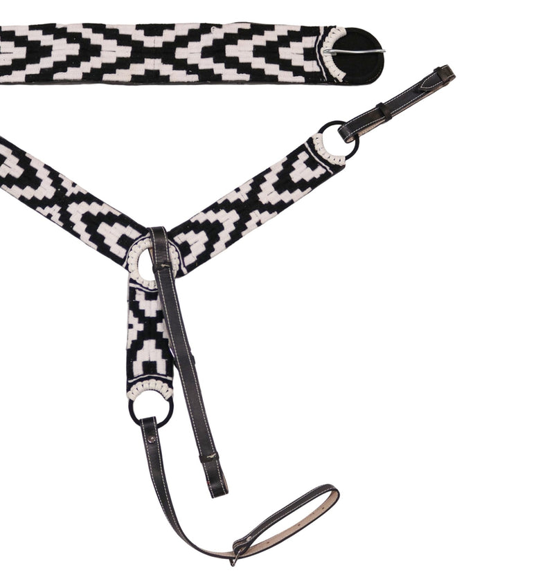 Mexican 34.5" Cincho Pecho Pretal Lienzo Charro - M - Royal Saddles - Charro Breastcollar/Pechera