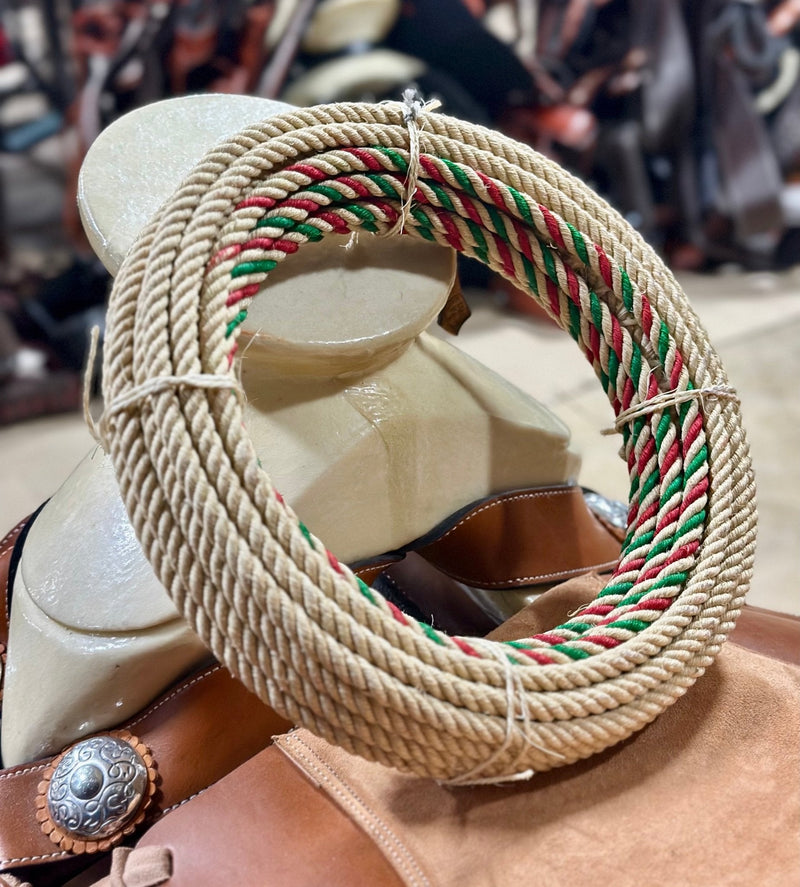 Mexican 55Ft (17m) Charro Ixtle Maguey Soga Rope Lasso - M - Royal Saddles - Ropes/Sogas