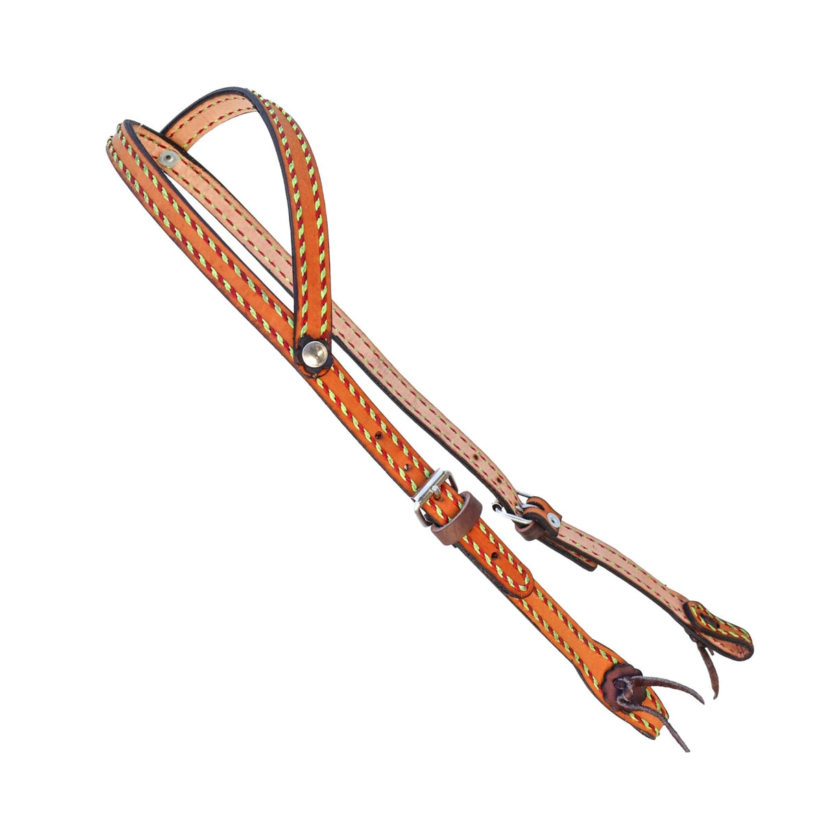 Miel Charro Cabezada Hand Stitched Headstall - M - Royal Saddles - Charro Headstalls/Cabezada