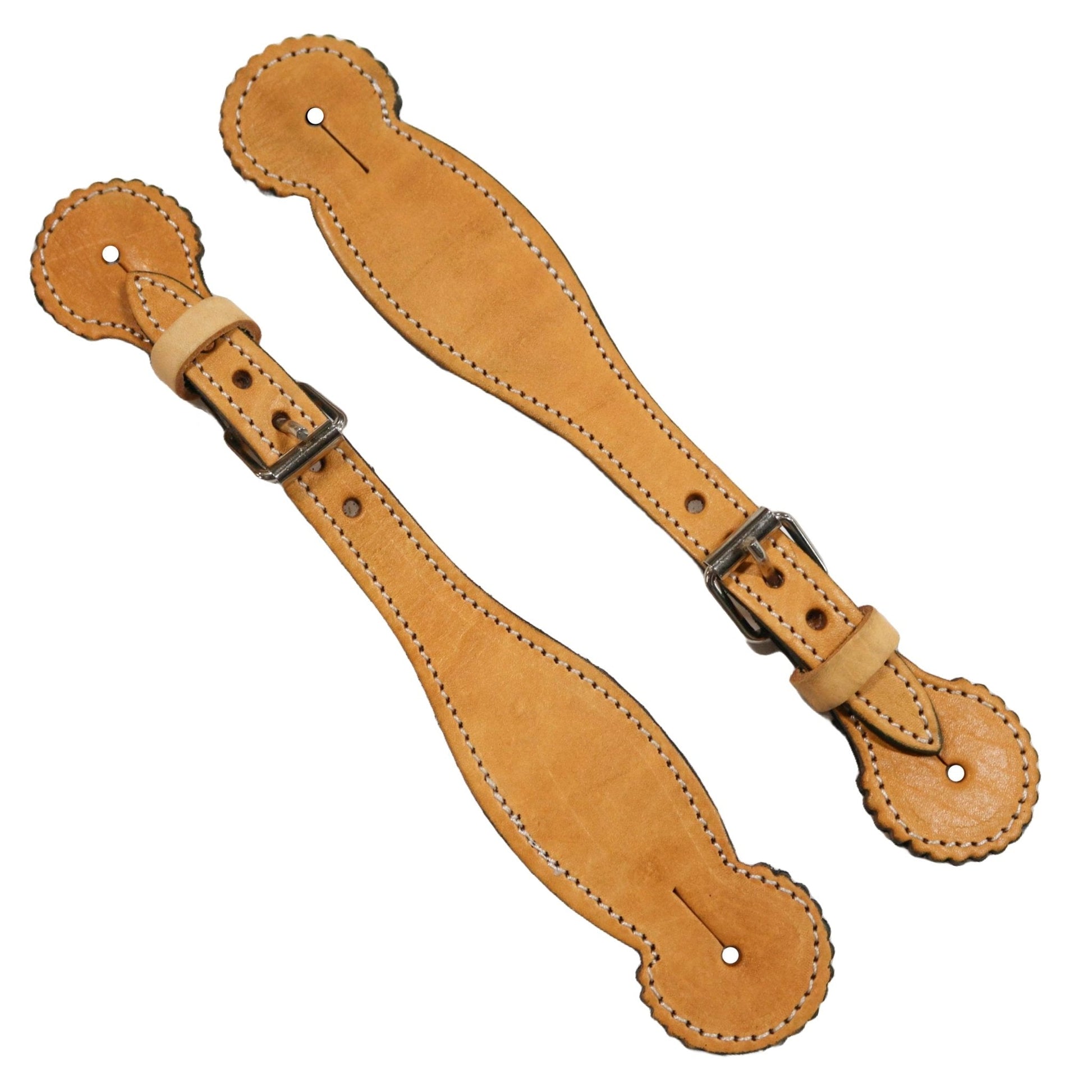 Miel Charro Correones Leather Spur Straps - M - Royal Saddles - Charro Spurs Strap