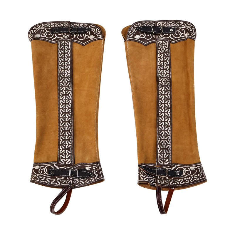 Miel Polainas Gamuza Charras Riding Charro Chaps - M - Royal Saddles - Charro Polainas/Chaps