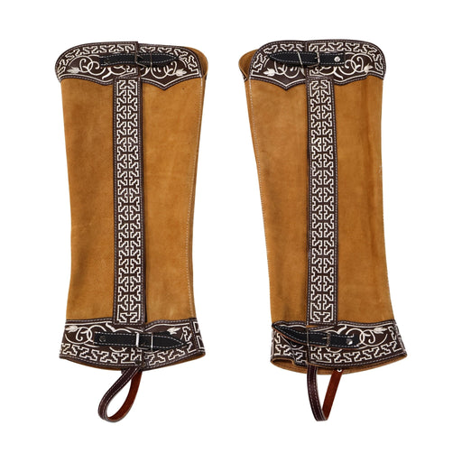 Miel Polainas Gamuza Charras Riding Charro Chaps - M - Royal Saddles - Charro Polainas/Chaps