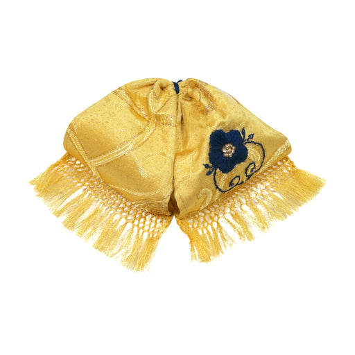Mono Yellow Charro Azul Flor Bowtie - M - Royal Saddles - Monos Charros