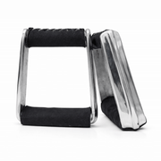 Montura Black Charra Estribos Aluminum Stirrups - M - Royal Saddles - Charro Saddle Parts