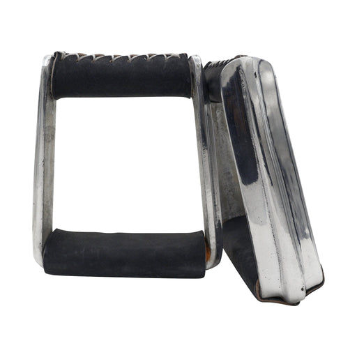 Montura Black Charra Estribos Aluminum Stirrups - M - Royal Saddles - Charro Saddle Parts