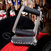 Montura Black Charra Estribos Aluminum Stirrups - M - Royal Saddles - Charro Saddle Parts