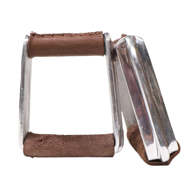 Montura Charra Estribos Aluminum Stirrups - M - Royal Saddles - Charro Saddle Parts
