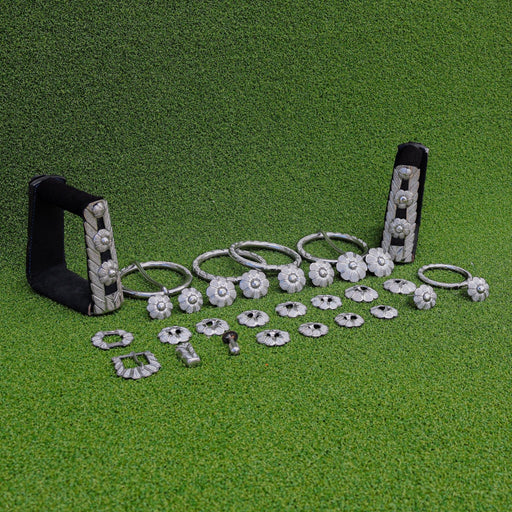 Montura Charra Juego De Herrajes Acero Inoxidable Set - M - Royal Saddles - Charro Saddle Parts