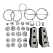 Montura Charra Juego De Herrajes Acero Inoxidable Set - M - Royal Saddles - Charro Saddle Parts