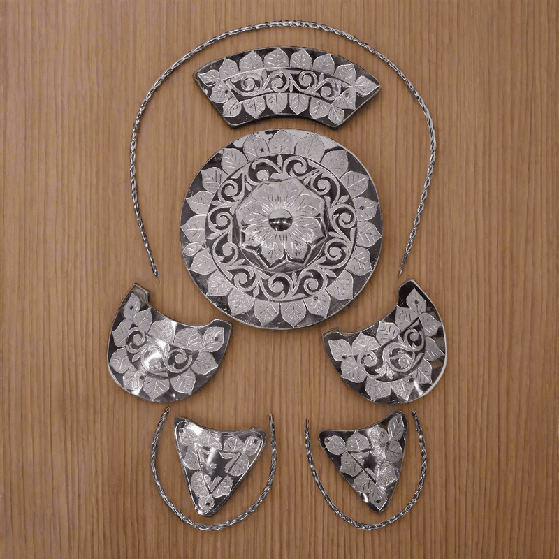 Montura Charra Tree Herrajes Charro Medio Fuste En Acero Inoxidable - M - Royal Saddles - Charro Saddle Parts