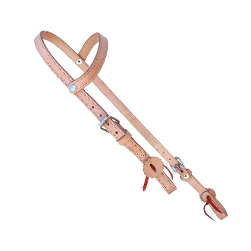 Natural Cabezada Charro Simple Horse Headstall - M - Royal Saddles - Charro Headstalls/Cabezada