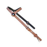 Natural Charro Cabezada Boton Hueso Headstall - M - Royal Saddles - Charro Headstalls/Cabezada