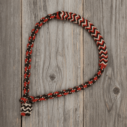 Orange Braided Cotton Horse Bosal Charro Naranja Algodon Trenzado - M - Royal Saddles - Charro Bozal