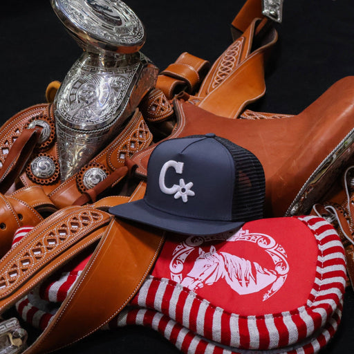 Original Brand Charcoal Trucker Cap - M - Royal Saddles - Charros Original Hats