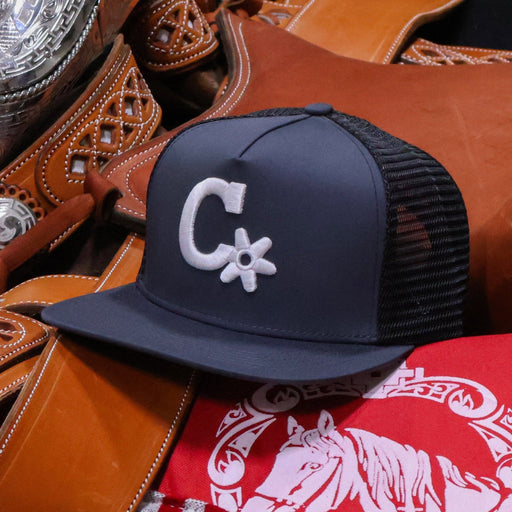 Original Brand Charcoal Trucker Cap - M - Royal Saddles - Charros Original Hats