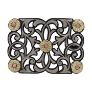 Pavonada Negra Charro Hebilla Buckle - M - Royal Saddles - Belts/Buckles
