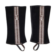 Polainas Black Charras Half Charro Half Chaps - M - Royal Saddles - Charro Polainas/Chaps