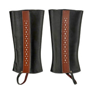 Polainas Black Diseno Caballo Charro Chaps Charreria - M - Royal Saddles - Charro Polainas/Chaps