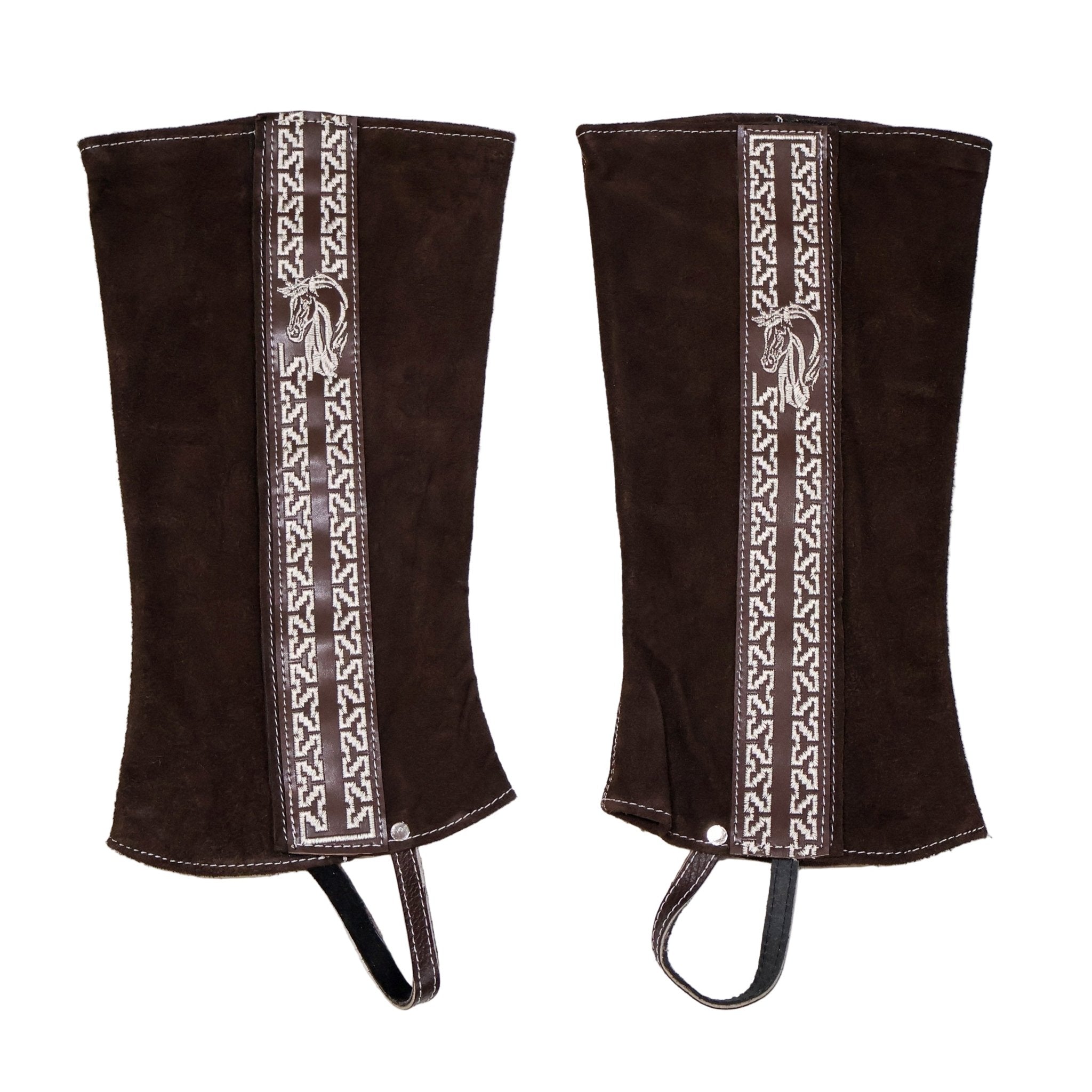 Tobacco Polainas moyen charras cuir demi chaps cowboy Tobacco Polainas moyen charras cuir demi chaps cowboy