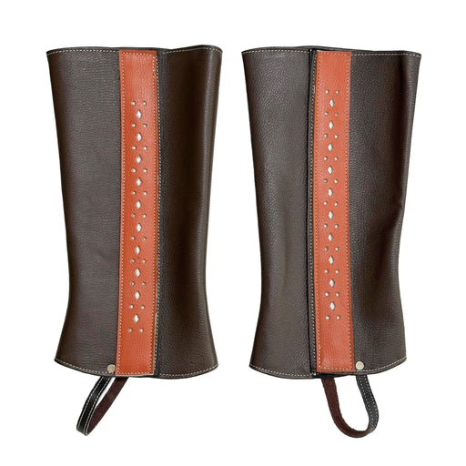 Polainas Charras Cortas Brown Half Chaps Charro - M - Royal Saddles - Charro Polainas/Chaps