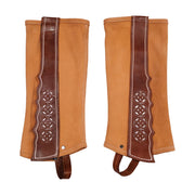 Polainas Gamuza Rescadas (M) Charras Half Chaps - M - Royal Saddles - Charro Polainas/Chaps