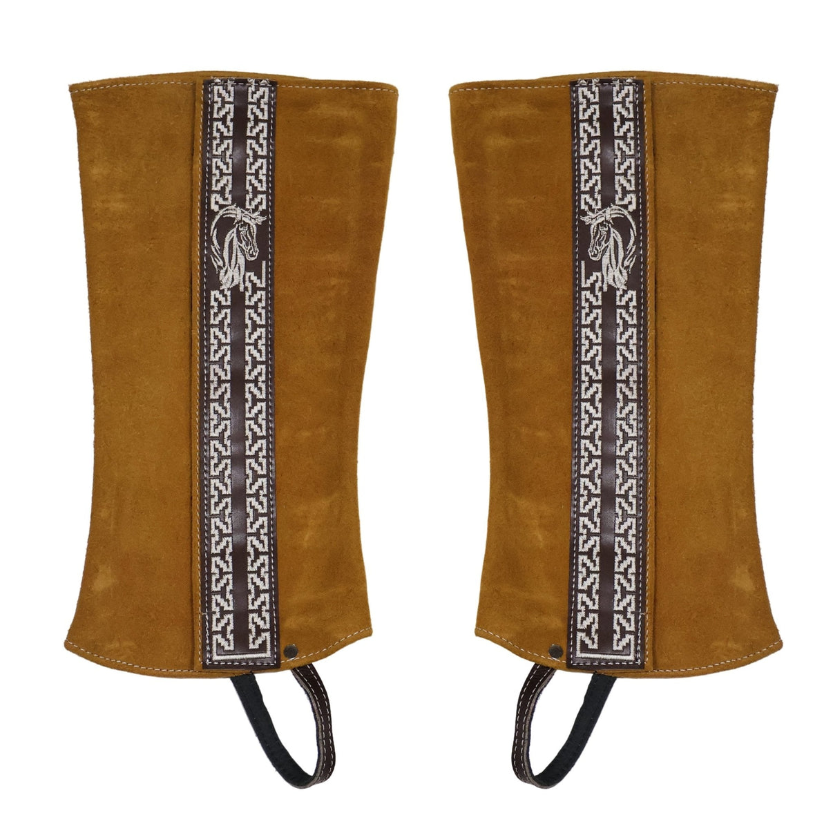 Polainas Light Brown Mexican Charro Chaps - M - Royal Saddles - Charro Polainas/Chaps