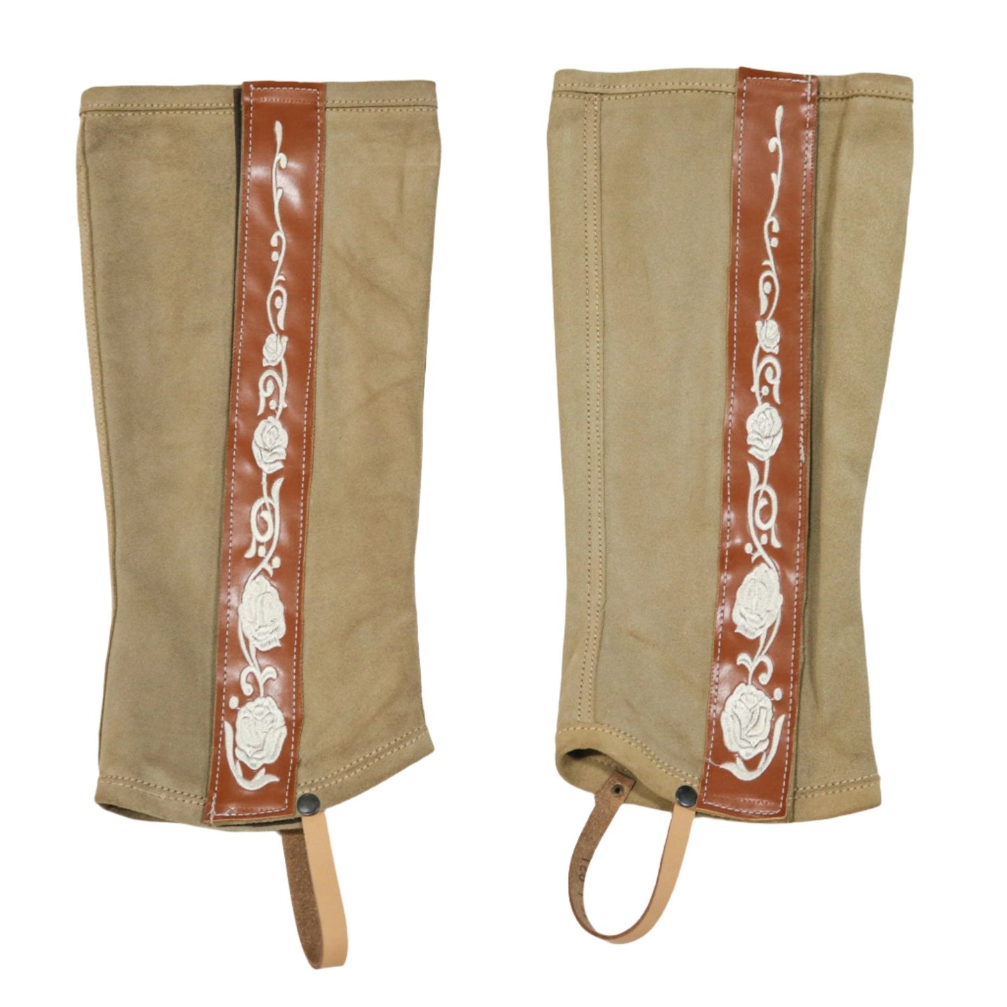 Polainas Medium Charras Cortas Tan - M - Royal Saddles - Charro Polainas/Chaps