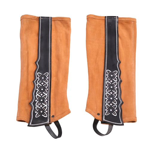 Polainas Pintadas (L) Gamuza Charro Half Suede Chaps - M - Royal Saddles - Charro Polainas/Chaps