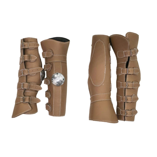 Protectores Para Caballo Brown Charro Horse Leg Boots - M - Royal Saddles - Horse Gear