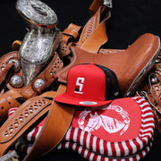 Red "9 Suertes"Charros Original Hat - M - Royal Saddles - Charros Original Hats