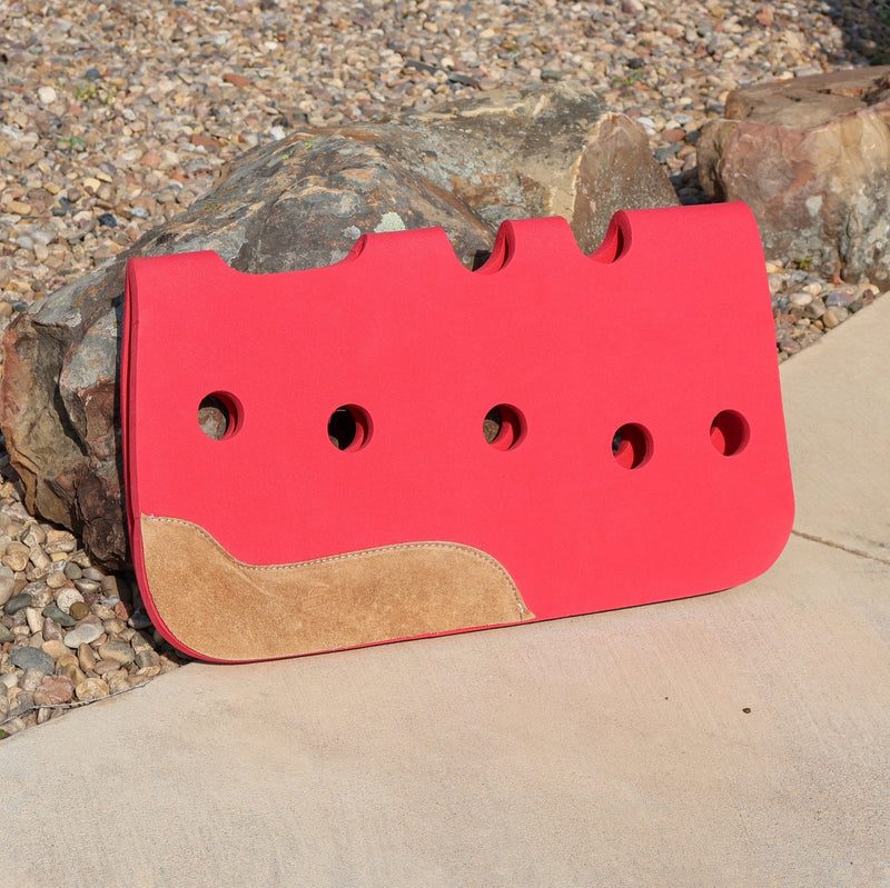 Red Carona Ortopedica Montura Charra Saddle Pad - M - Royal Saddles - Charro Pads/Caronas
