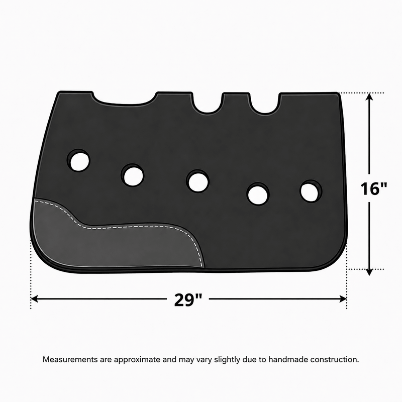 Red Carona Ortopedica Montura Charra Saddle Pad - M-Royal Saddles - Charro Pads/Caronas