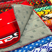 Red Charro Mantilla Carona Suadero Saddle Pad - M - Royal Saddles - Charro Pads/Caronas