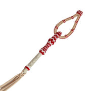 Red Charro Quirt Leather Cuarta Chomite Roja - M - Royal Saddles - Charro Whips/Cuartas