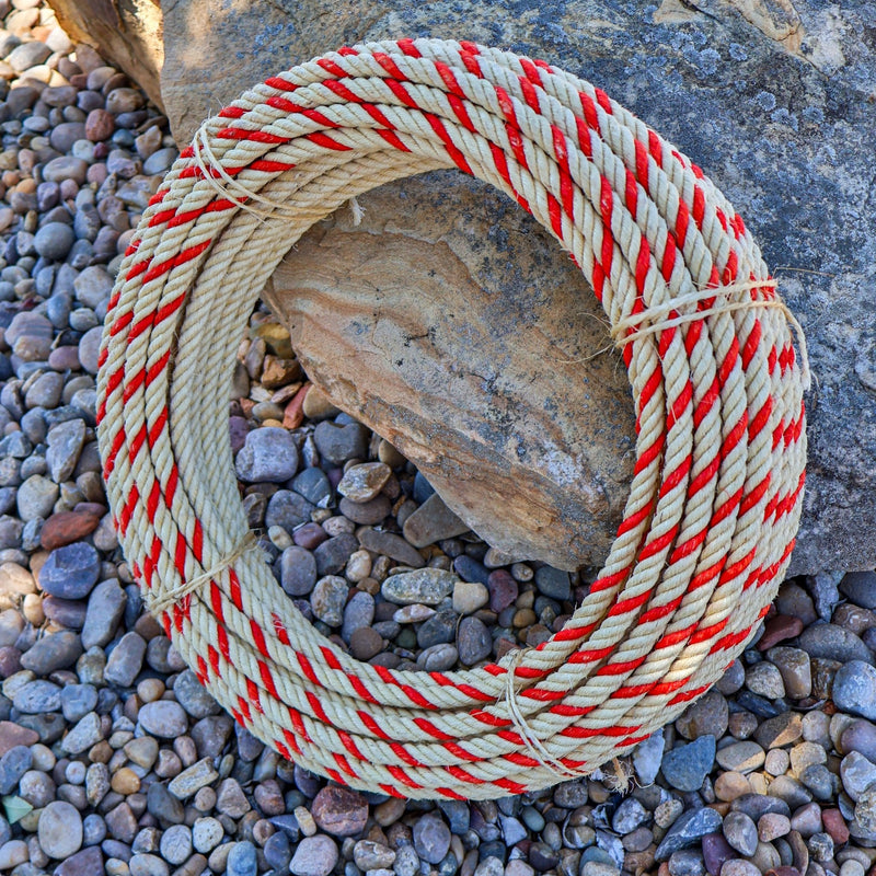 Red Charro Rope Soga 28 Meters Ixtle Para Piales Ixtle - M - Royal Saddles - Ropes/Sogas