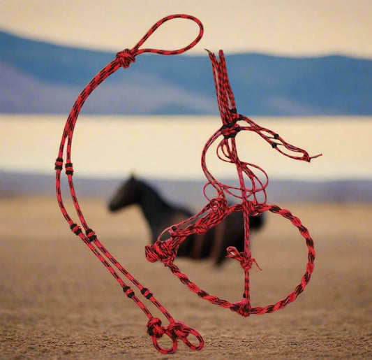 Red Charros Original Bosal Charros Original Bosal Nylon - M - Royal Saddles - Charro Bozal