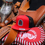 Red Classic Charros Original Trucker Cap - M - Royal Saddles - Charros Original Hats