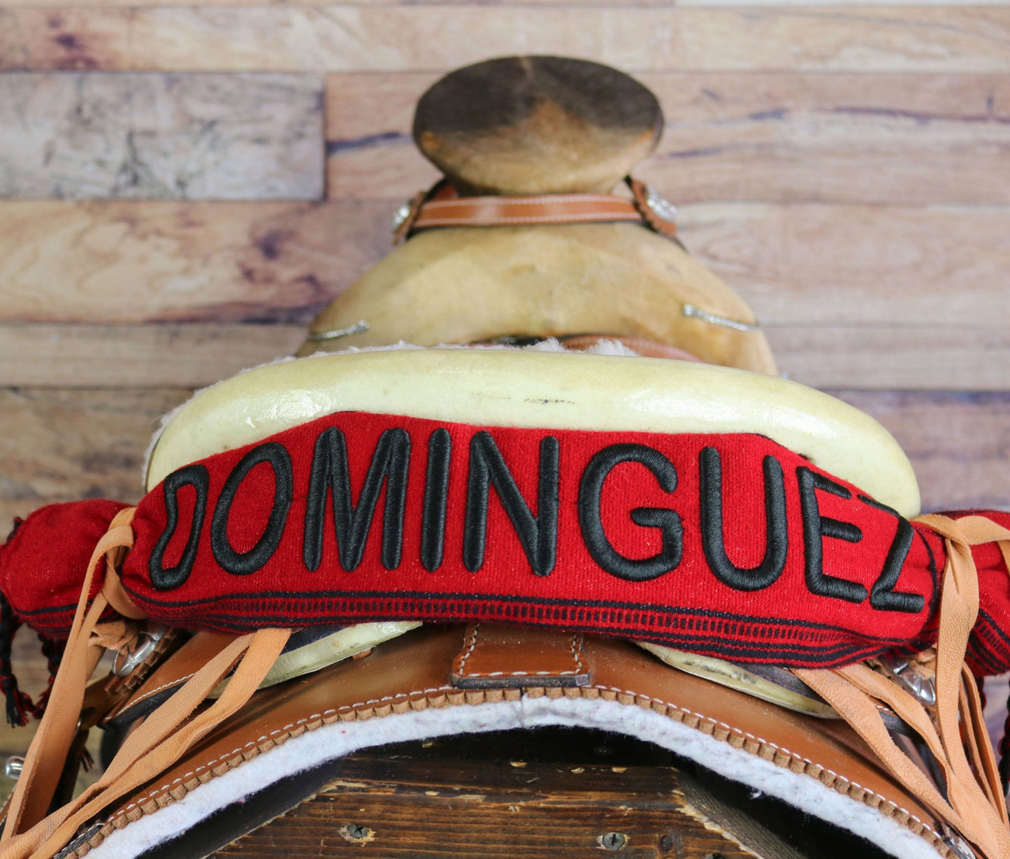 Red Sarape Charra Dominguez Saddle - M - Royal Saddles - Sarapes