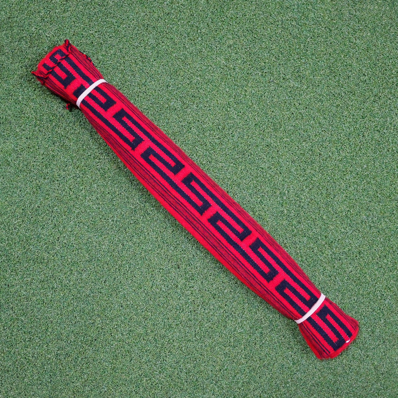 Red Simple Sarape Greca Charro Saddle - M - Royal Saddles - Sarapes