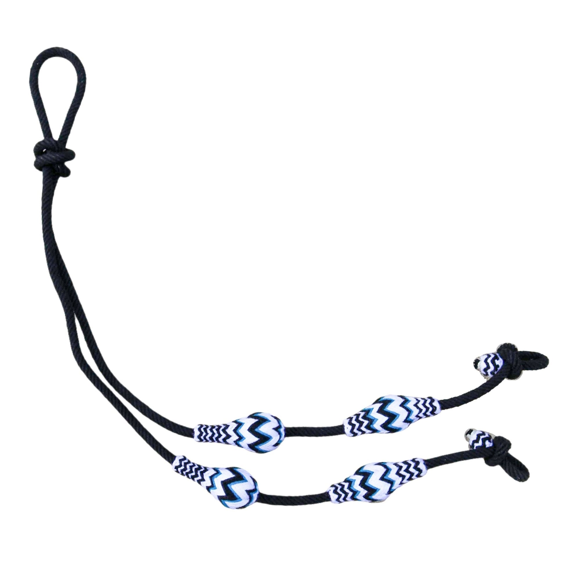 Riendas Charras Black Con Boton Lienzo Charro Horse Reins - M - Royal Saddles - Charro Reins