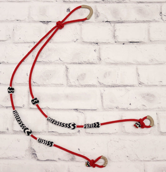 Riendas Charras Rojas Red Charro Reins - M - Royal Saddles - Charro Reins