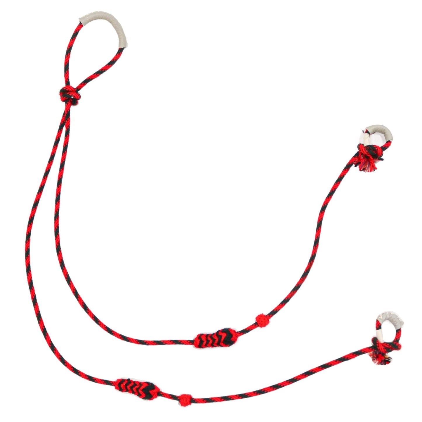 Riendas Charras Rojo/Black Economicas Charro Reins Simple Red - M - Royal Saddles - Charro Reins