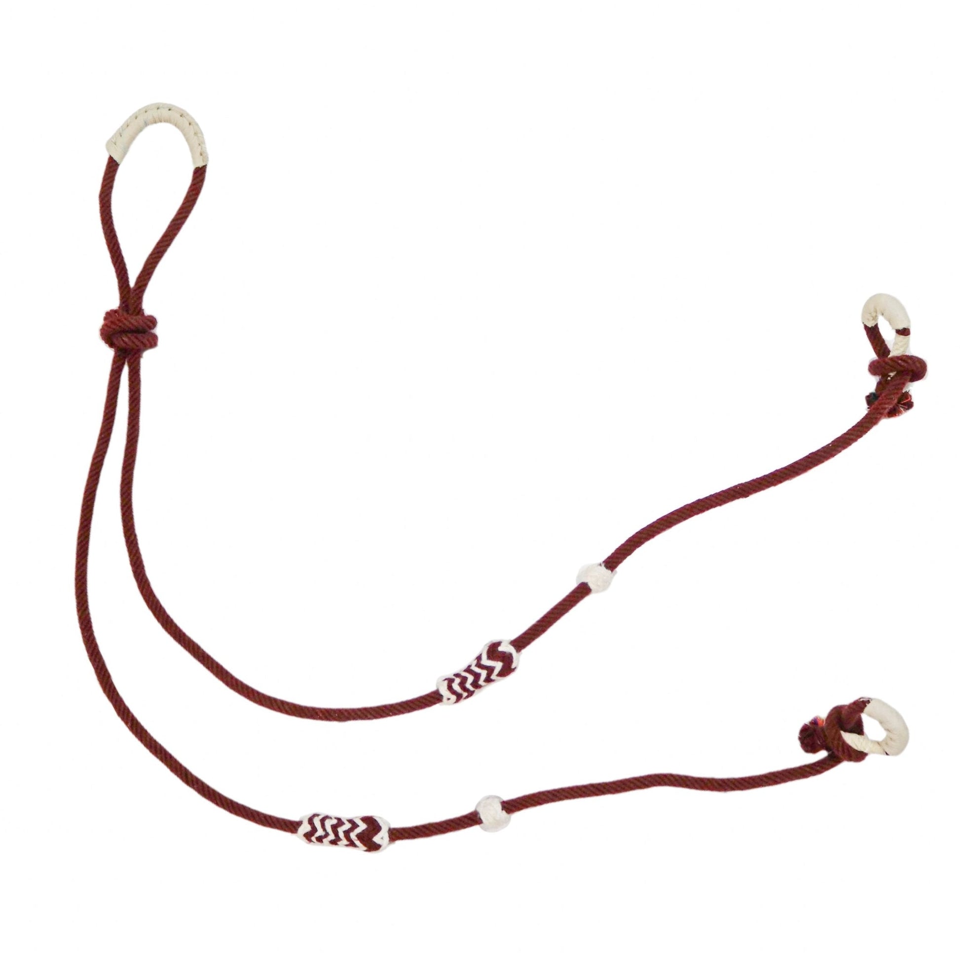 Riendas Vino Maroon Charras Simple Charro Reins - M - Royal Saddles - Charro Reins