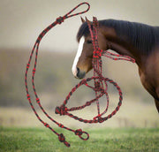 Rojo Charro Bosal Charro Cabresto Charro Headstall Bosal - M - Royal Saddles - Charro Bozal