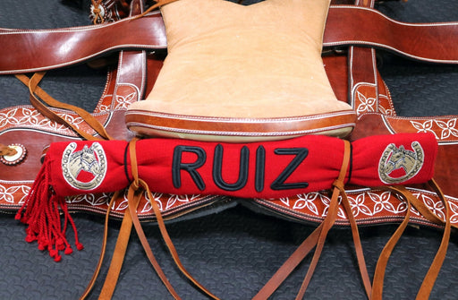 Ruiz Red Rojo Sarape Charro Mexican Saddle - M - Royal Saddles - Sarapes
