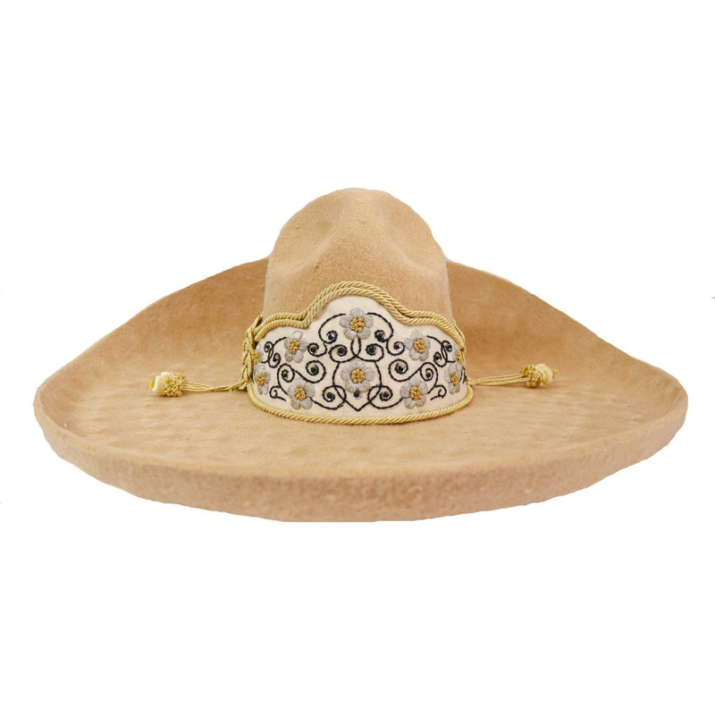 Sombrero MEX 59 Charro Toquilla Cafe Charreria - M - Royal Saddles - Sombreros Charros